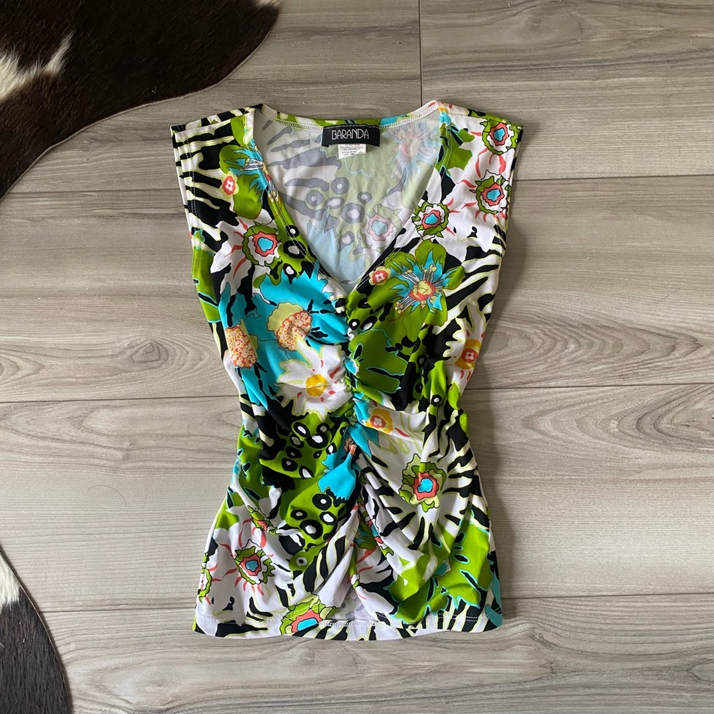 Printed  Vintage Tank Top